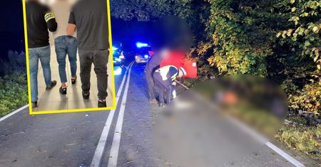 Miał potrącić dzieci i uciec z miejsca wypadku. Policja pokazała nagranie z zatrzymania