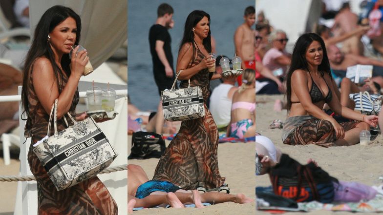 Sylwia Bomba i Grzegorz Collins na plaży