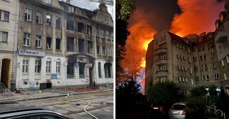Siła była ogromna. Zerwało im hełmy z głów