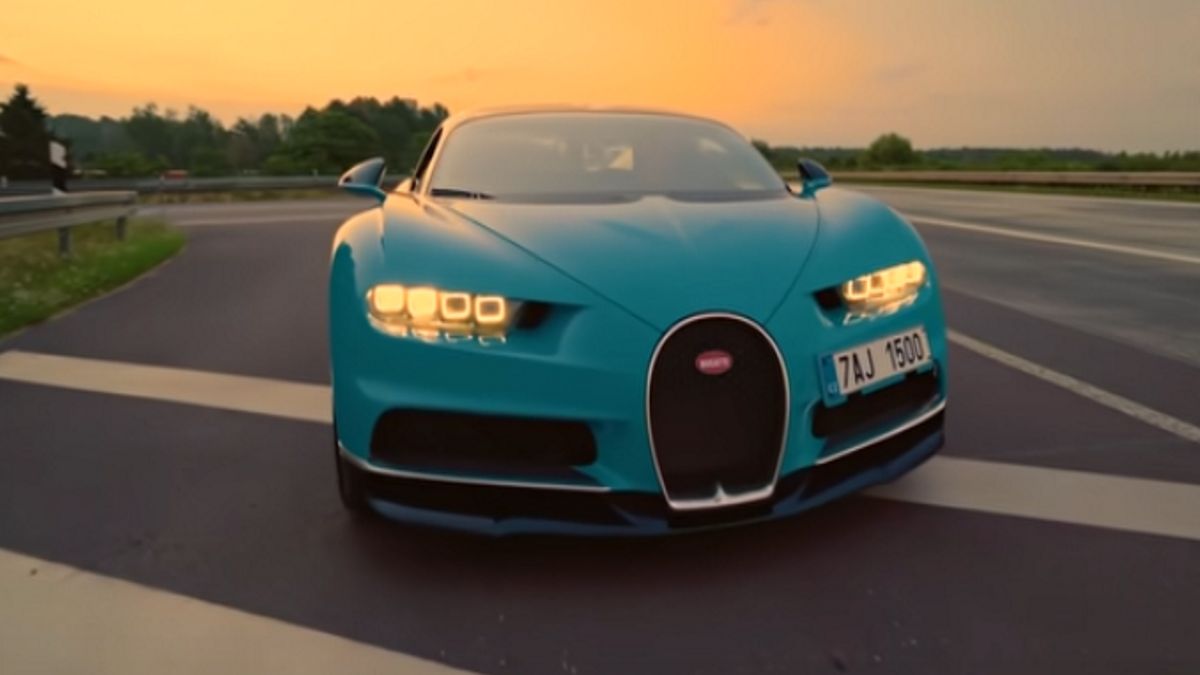 Bugatti, którym jechał biznesmen