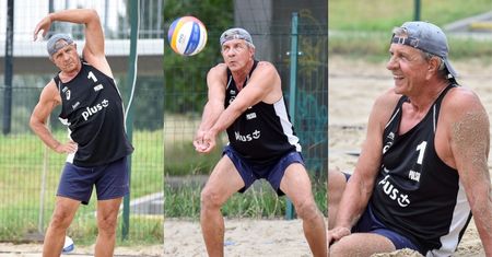 70-letni Zygmunt Chajzer umówił się z kolegami na grę w siatkówkę. Prezenter niezmiennie IMPONUJE formą (ZDJĘCIA)