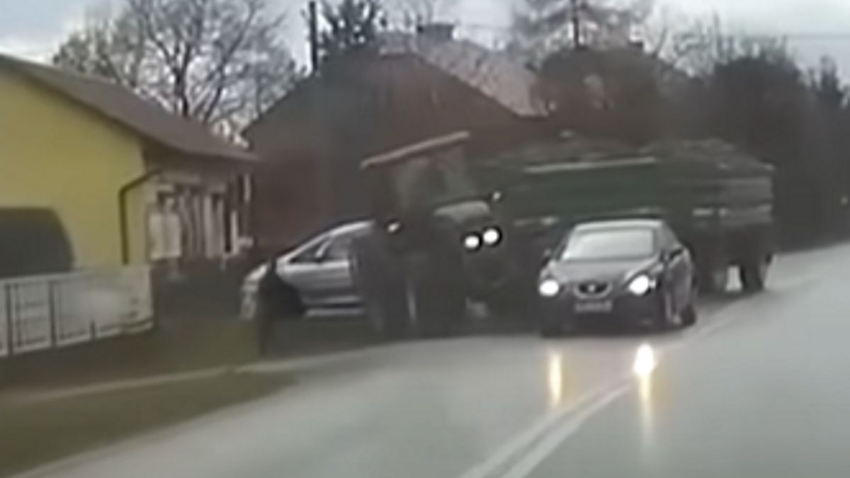 Na podkarpackiej drodze doszło do bardzo niebezpiecznego zdarzenia