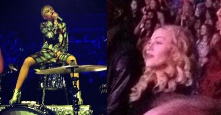Madonna bawi się na koncercie Miley! (FOTO)