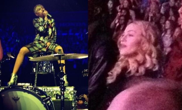 Madonna bawi się na koncercie Miley! (FOTO)