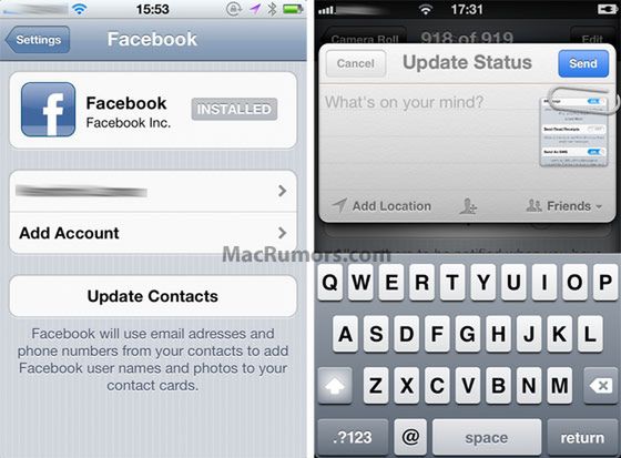iOS 5 zintegruje się także z Facebookiem?