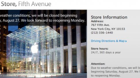 Huragan Irene zamknął sklepy Apple’a! 1