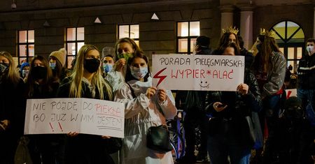 Strajk Kobiet 2020 Lublin. Uczniowie i studenci poparli protest w obronie praw kobiet