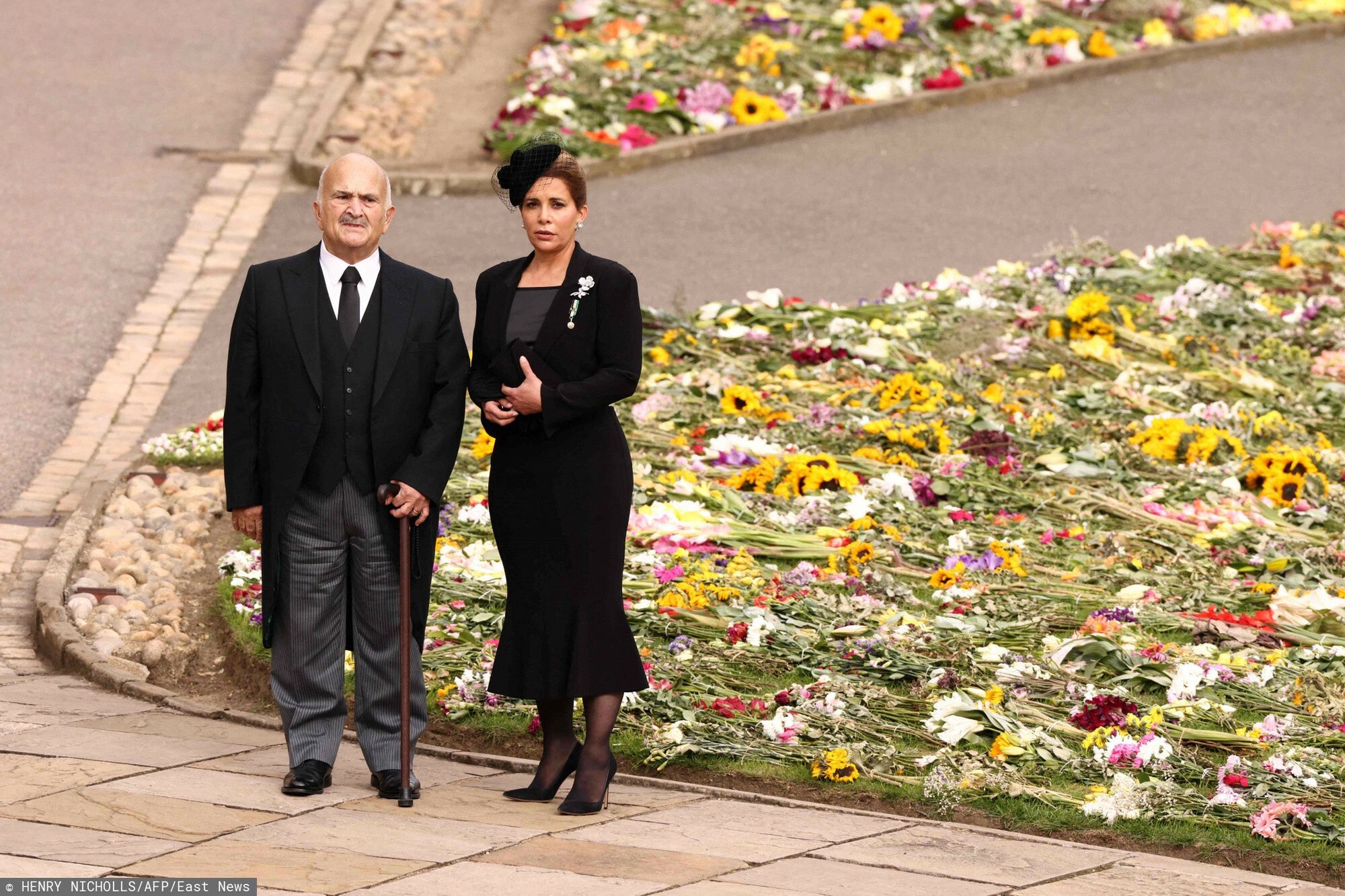Księżniczka Haya poszła nabożeństwo dla królowej Elżbiety