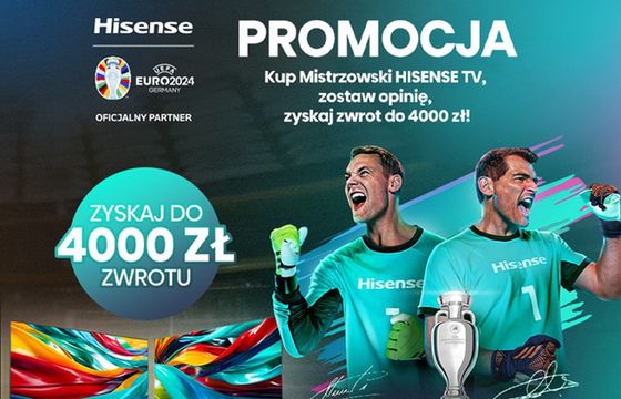 Producent telewizorów przed Euro 2024 oferuje promocję cashback