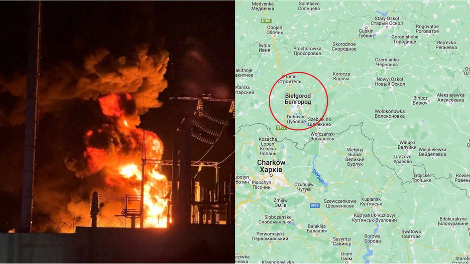 Pożar w obwodzie biełgorodzkim