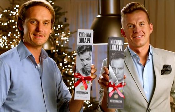 Brodnicki i Okrasa reklamują świąteczną promocję Lidla z nożami (wideo)