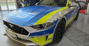 Policyjny Mustang GT na trasie S17. Radiowóz przyjechał do Lublina