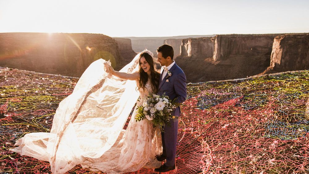 Fantastyczne zdjęcia ślubu, który odbył się... 120 metrów nad ziemią! 1