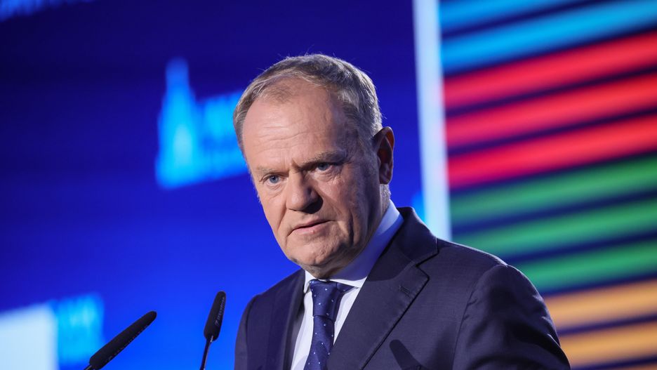 Warszawa, 29.09.2025. Premier Donald Tusk przemawia na Warsaw Security Forum - Warszawskim Forum Bezpieczeństwa, zorganizowanym przez Fundację im. Kazimierza Pułaskiego, 29 bm. w Warszawie. (mr) PAP/Leszek Szymański
