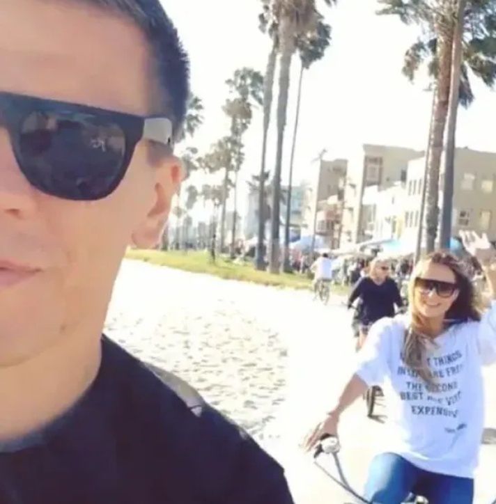 Marina Łuczenko i Wojciech Szczęsny w 2013 roku