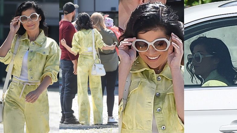 Katarzyna Cichopek fotografuje się z fanami przed "Pytaniem na śniadanie"