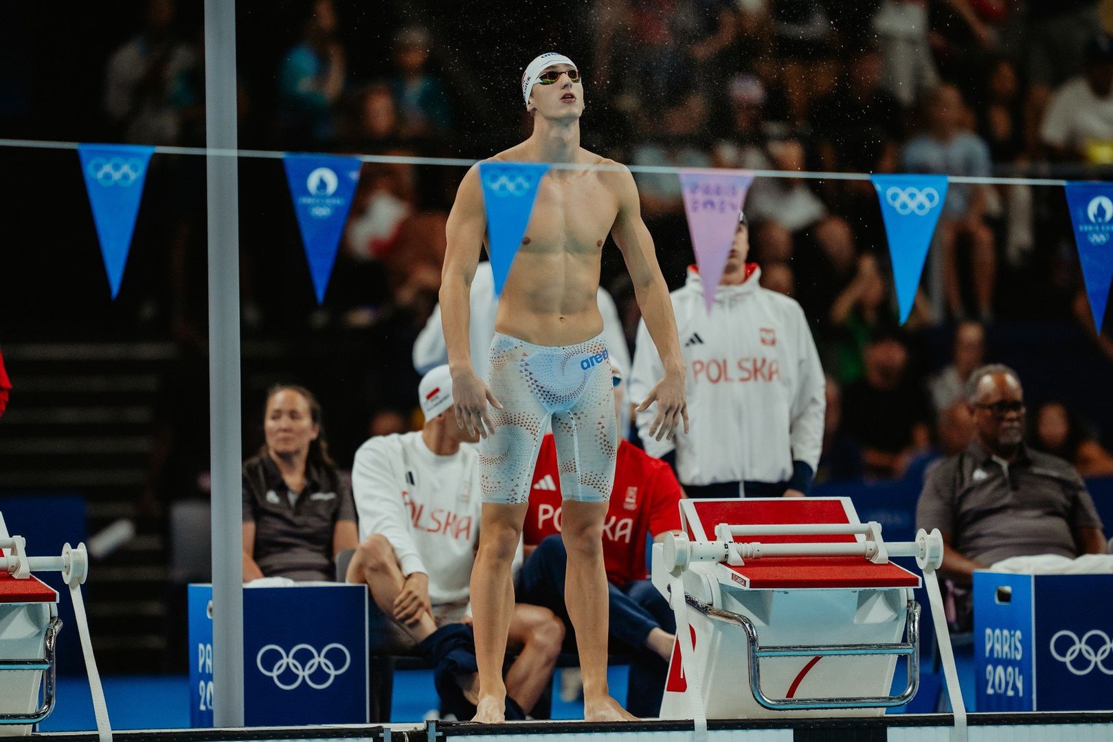 Ksawery Masiuk podczas występu na igrzyskach olimpijskich w Paryżu