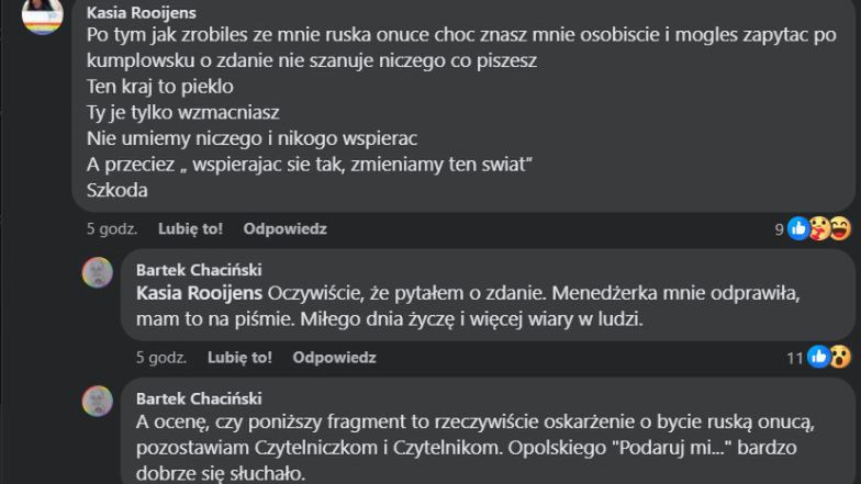 Kayah zaczepia dziennikarza 