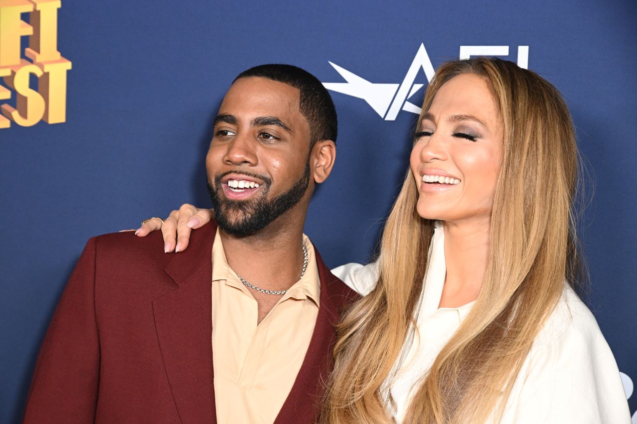 HOLLYWOOD, CALIFORNIA - OCTOBER 26: (L-R) Actors Jharrel Jerome and Jennifer Lopez attend a screening of "Unstoppable" at 2024 AFI Fest at TCL Chinese 6 Theatres on October 26, 2024 in Hollywood, California. (Photo by Michael Tullberg/WireImage)