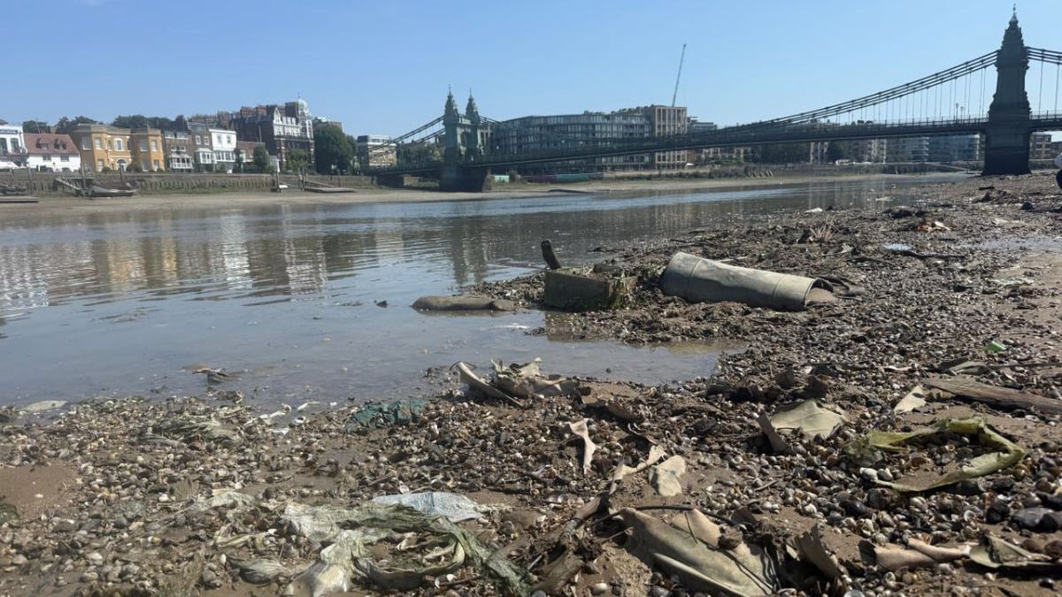 Londyn walczy z "Wyspą mokrych chusteczek" na Tamizie