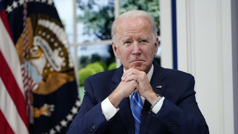 TemporaryPresident Joe Biden participates in the White House COVID-19 Response Team's regular call with the National Governors Association in the South Court Auditorium in the Eisenhower Executive Office Building on the White House Campus, Monday, Dec. 27, 2021, in Washington. (AP Photo/Carolyn Kaster)AP