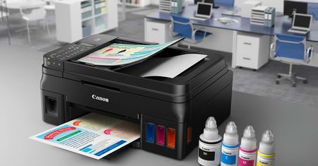 Canon PIXMA G4400 - wielofunkcyjna drukarka ze stałym zasilaniem w tusz