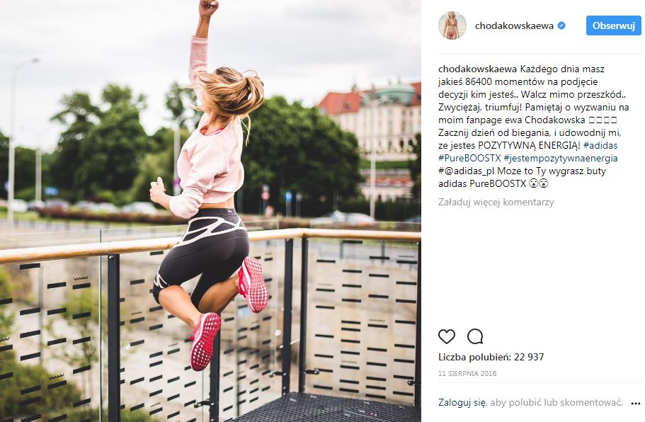 Ewa Chodakowska wybrała kolor różowy