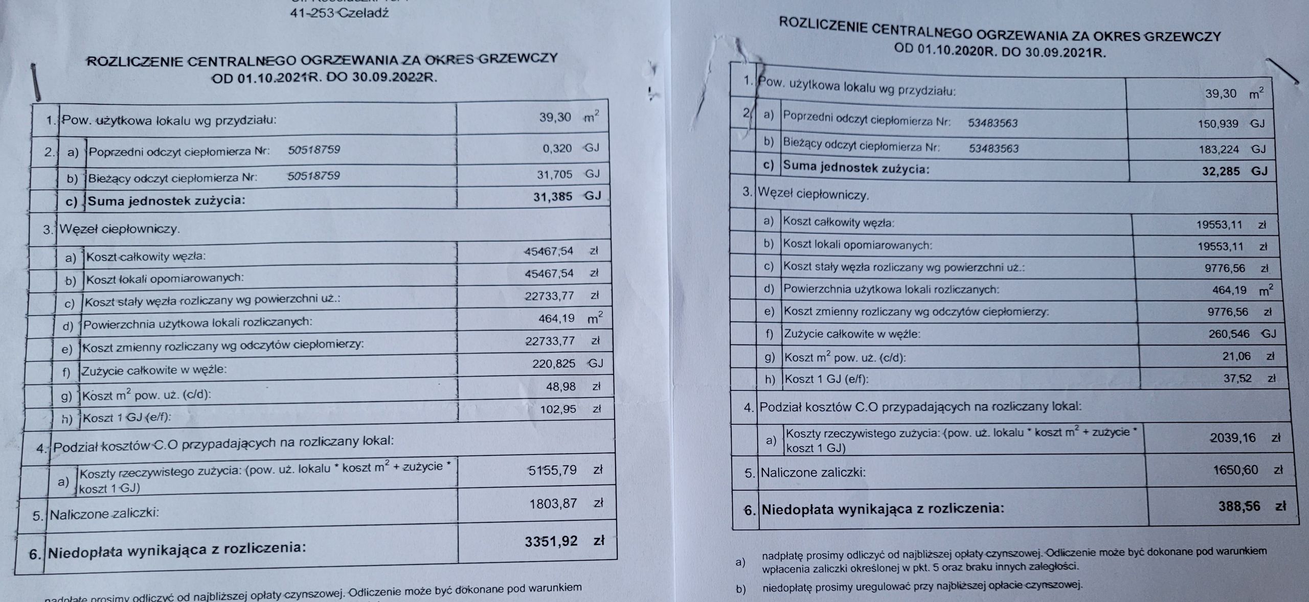 Rachunek za miniony sezon grzewczy w przypadku jednego z lokali TBS w Czeladzi sięga 3,4 tys. zł