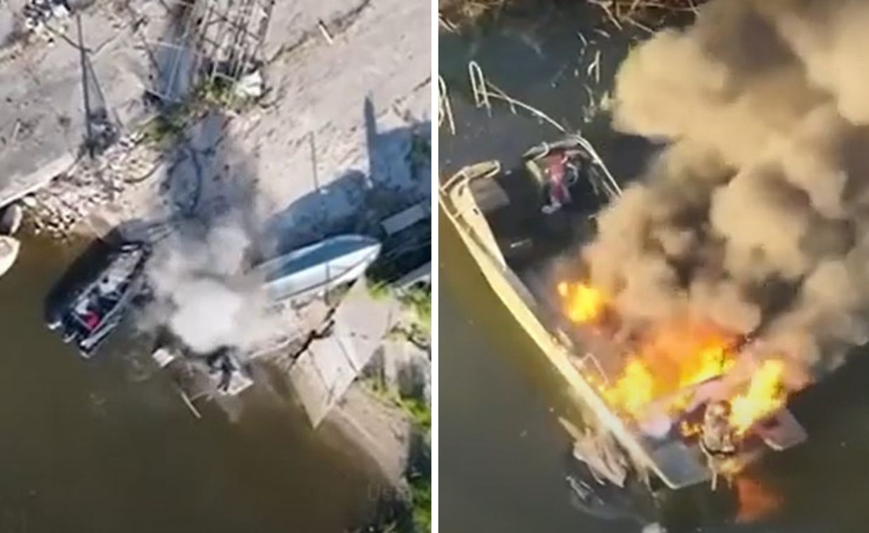 Ukrainian drones decimate 15 Russian boats in bold Kherson raid