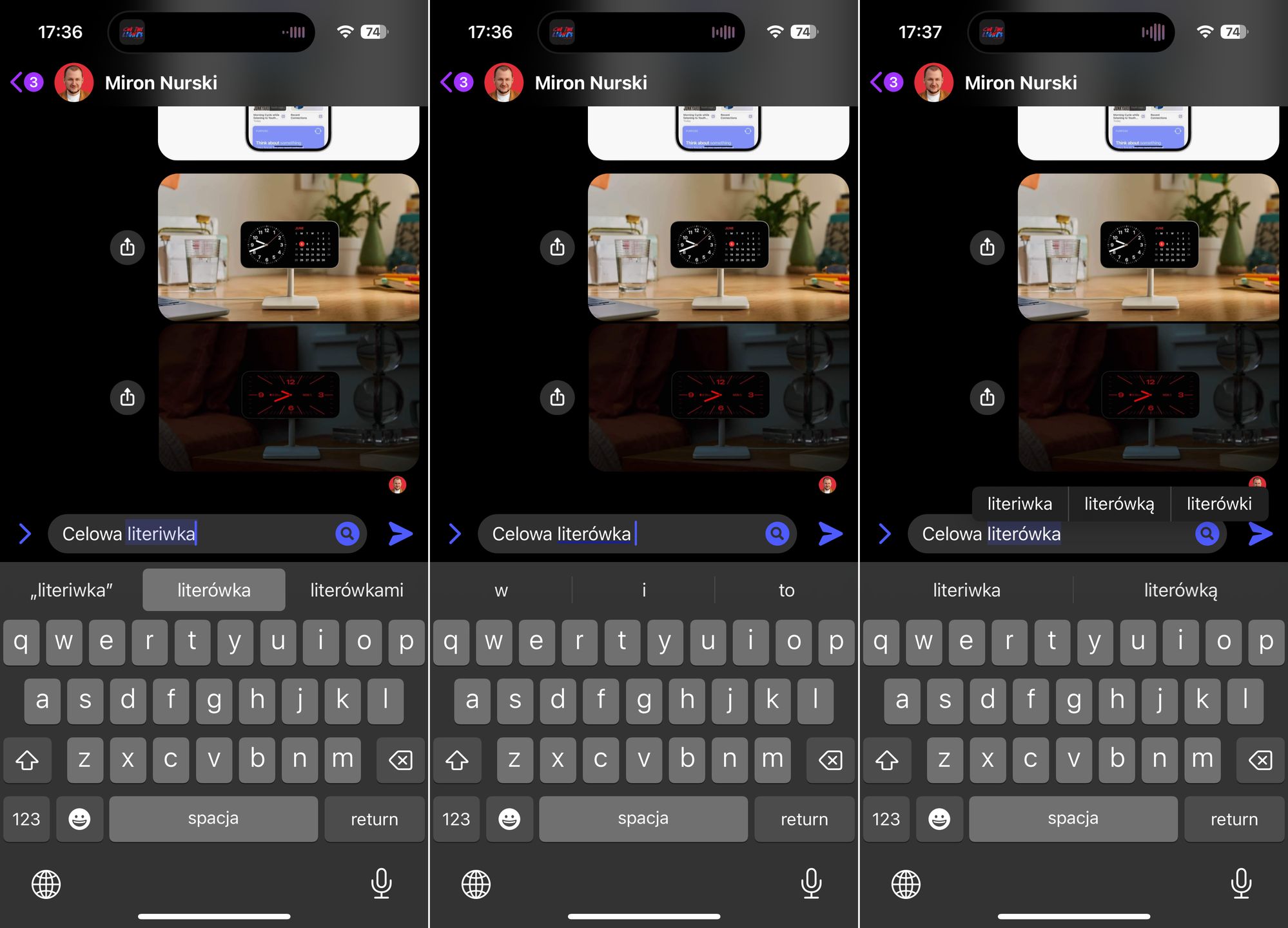 Nowa autokorekta w iOS 17