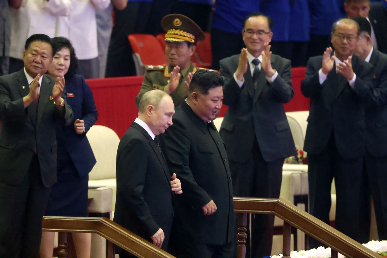 Władimir Putin and Kim Jong Un