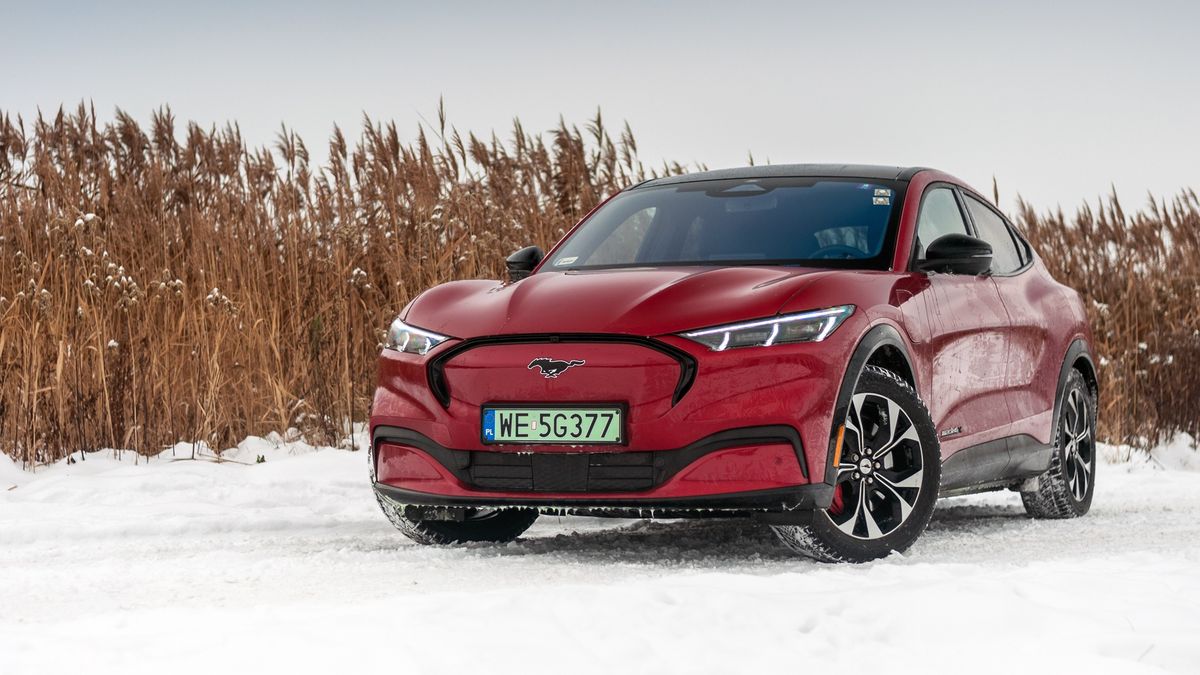 Ford Mustang Mach-E zimą
