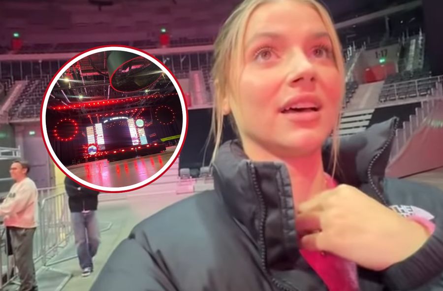 Reakcja Julia Żugaj na scenę gotową na największy koncert w jej 