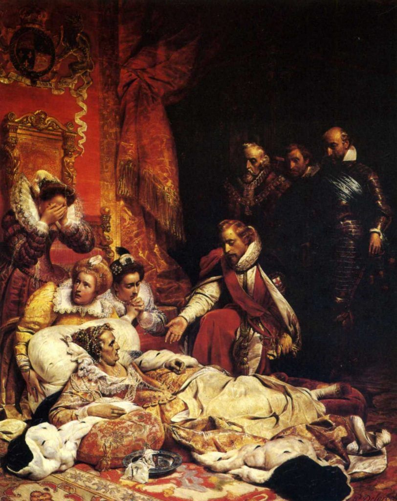 Śmierć Elżbiety I w wyobrażeniu XIX-wiecznego malarza Paula Delaroche’a