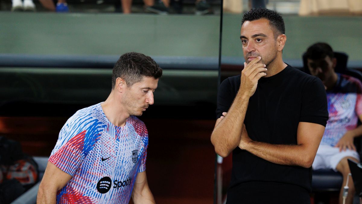 Lewandowski i Xavi