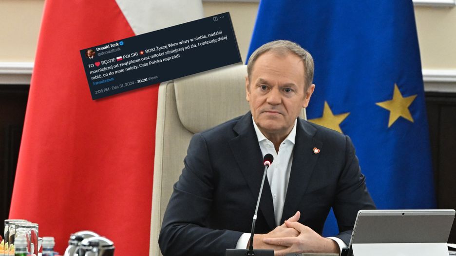 Premier Donald Tusk złożył życzenia noworoczne