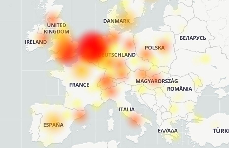 Awaria Spotify w Europie