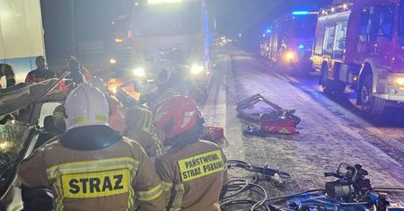 Poważny wypadek na DK11 w Budzyniu