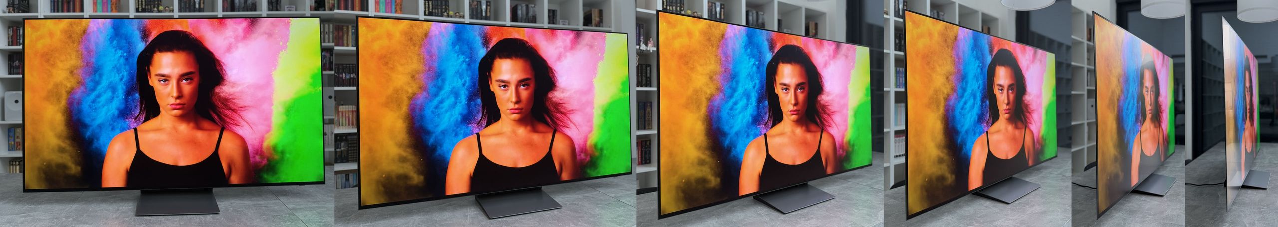Samsung OLED S90H - kąty widzenia.