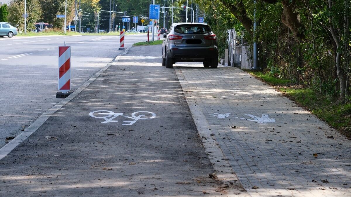 Nowa ścieżka rowerowa wzdłuż al. Warszawskiej
