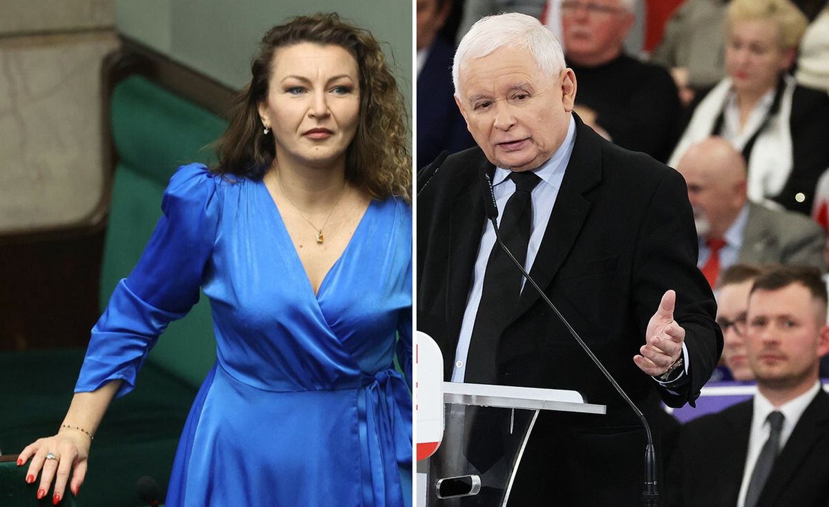 Monika Pawłowska i Jarosław Kaczyński 