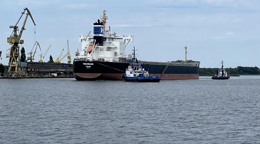 MV Tokugawa z 50 tys. ton śruty sojowej wszedł do portu