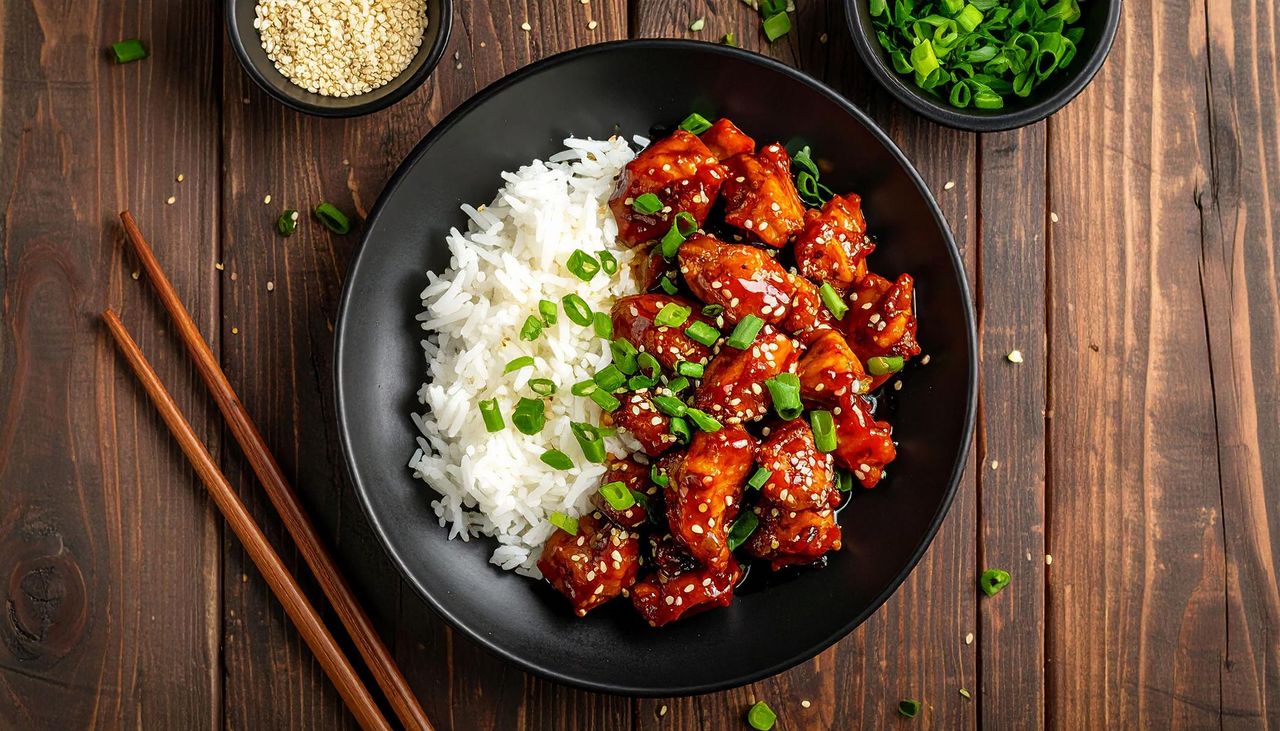 Masz ochotę na coś bardziej orientalnego? Aromatyczny kurczak w pysznym sosie to idealny dodatek do ryżu