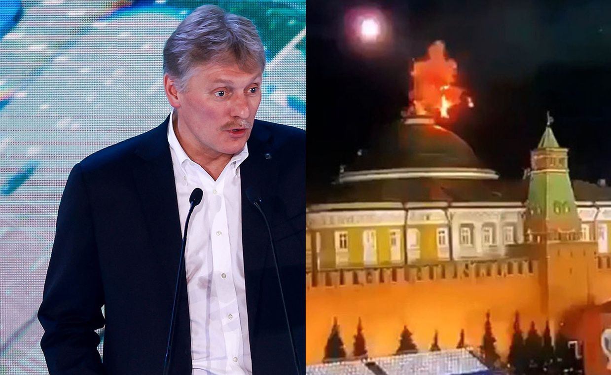 Pieskow oskarża: To USA stoi za atakiem na Kreml