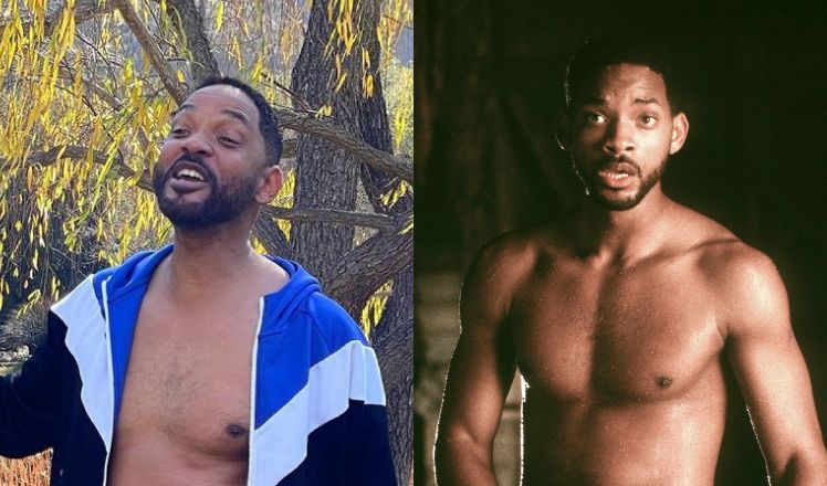 Will Smith pozuje bez koszulki