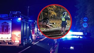 DW 196: Dramatyczny wypadek na trasie Skoki–Sława Wlkp. Są ranni, droga zamknięta!