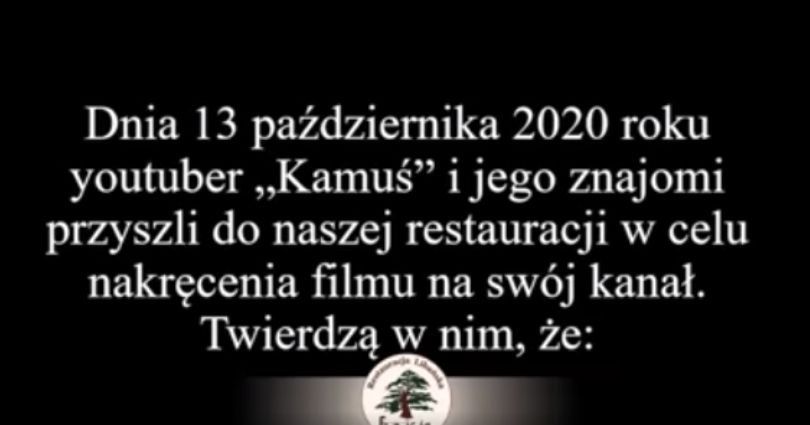 Restauracja z kuchnią libańską obnaża kulisy powstawania filmów Kamerzysty
