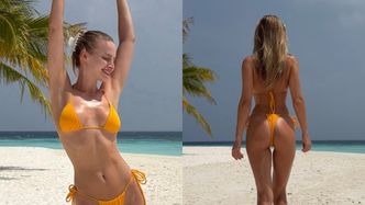 Karolina Pisarek wraca wspomnieniami do rajskich wakacji i prezentuje się w pomarańczowym bikini (ZDJĘCIA)