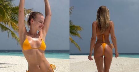 Karolina Pisarek wraca wspomnieniami do rajskich wakacji i prezentuje się w pomarańczowym bikini (ZDJĘCIA)