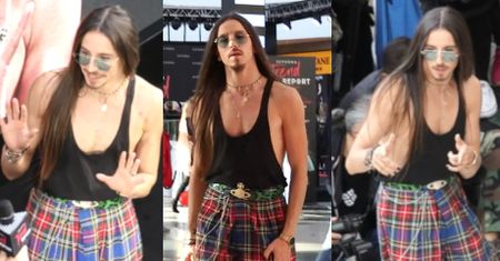 Michał Szpak wygina śmiało ciało na promocji kosmetyków w centrum handlowym (WIDEO)